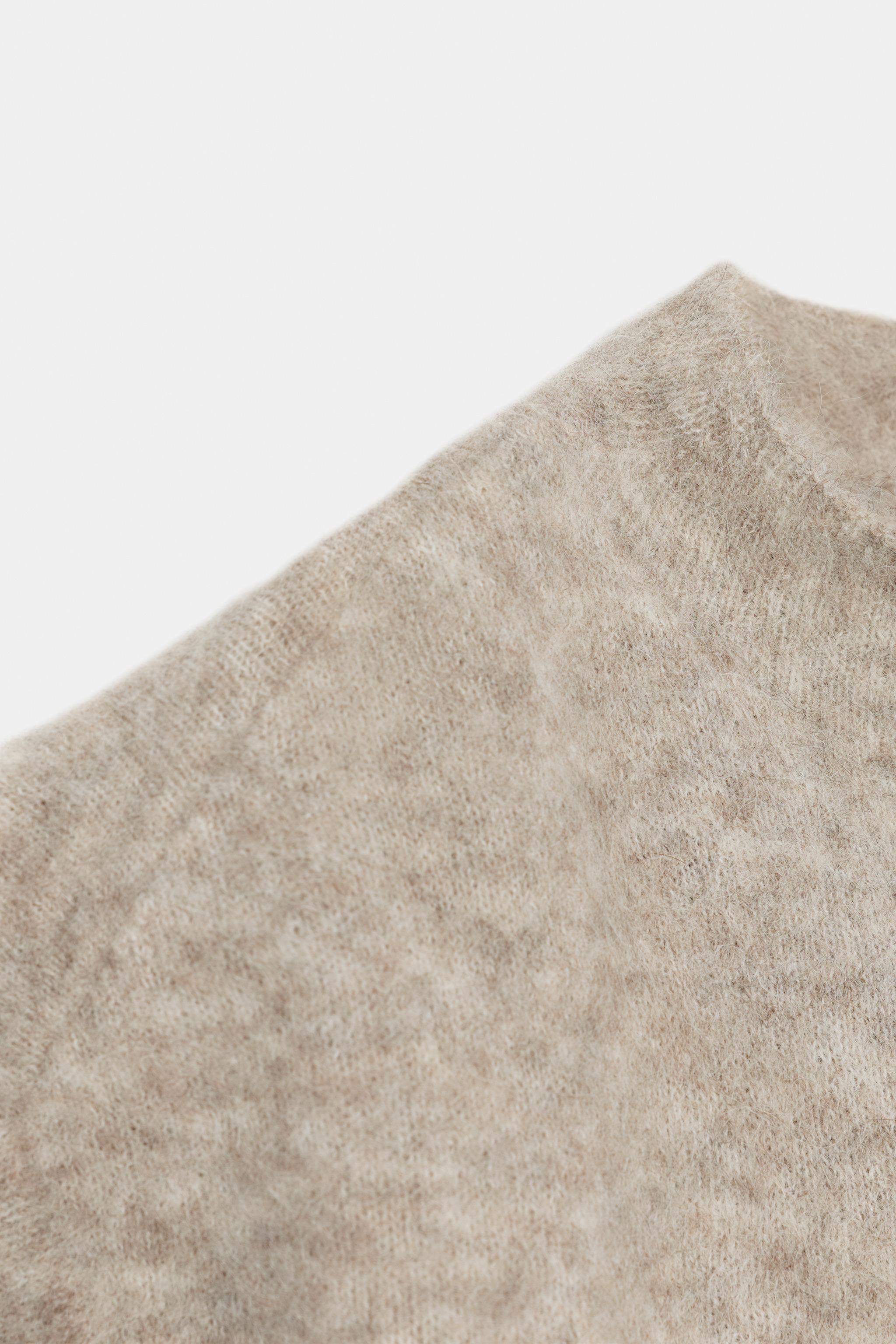 TOP AVEC ALPAGA EFFET BROSSÉ